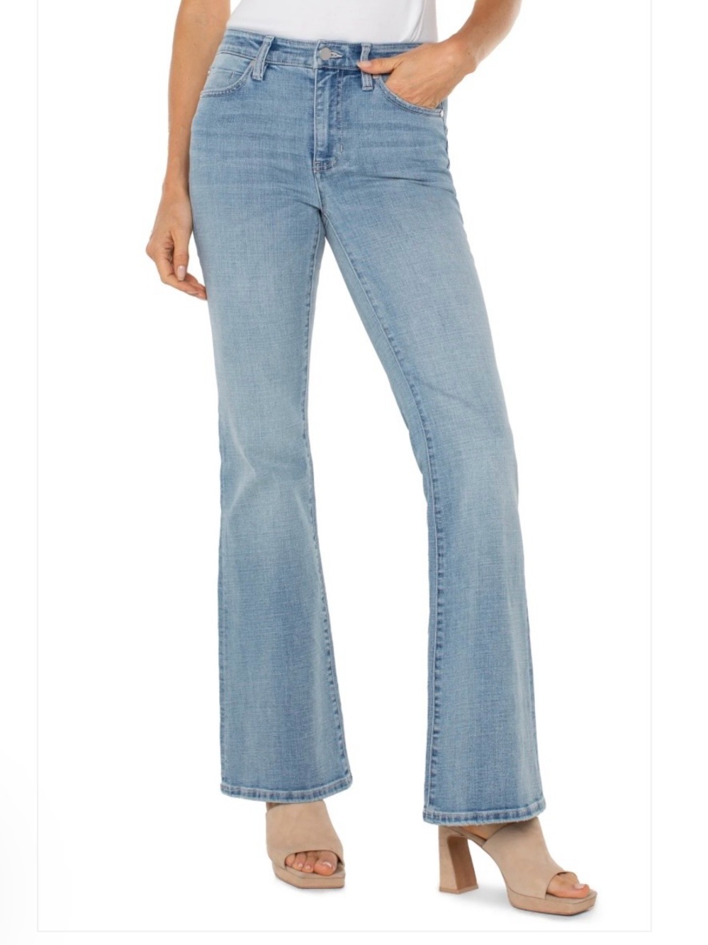 Liverpool Hannah Flare Light Wash